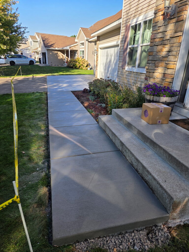 Stairs and Sidewalks project by Becker Concrete