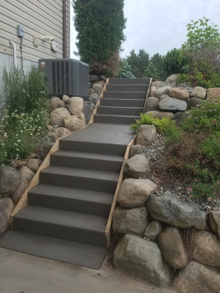 Stairs and Sidewalks project by Becker Concrete