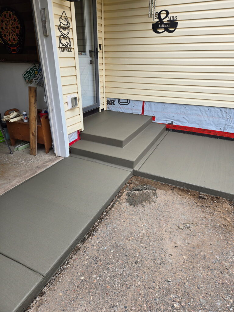 Stairs and Sidewalks project by Becker Concrete
